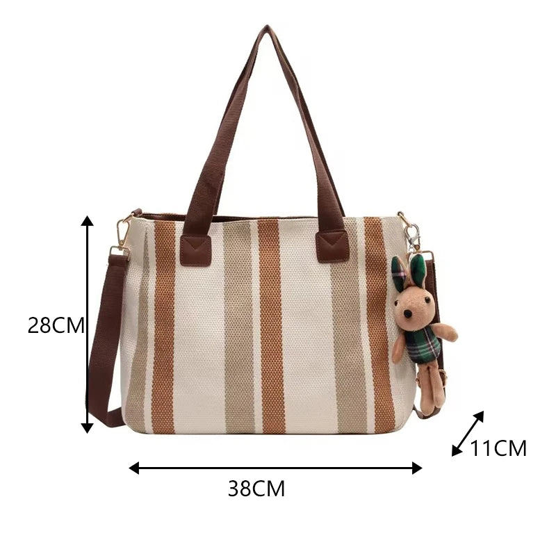 bolsa feminina, bolsa feminina Mel, bolsa Mel, bolsa feminina tipo sacola, bolsa tipo sacola feminina, bolsa sacola feminina, bolsa feminina de tecido, bolsa de tecido feminina, bolsa feminina listrada, bolsa listrada feminina, bolsa de tecido listrada, bolsa feminina tamanho médio, bolsa feminina média, bolsa média feminina, bolsa feminina média espaçosa, bolsa feminina 38 cm, bolsa feminina 38x28, bolsa feminina 38x28x11, bolsa feminina de ombro, bolsa de ombro feminina, bolsa feminina com alça longa, bol