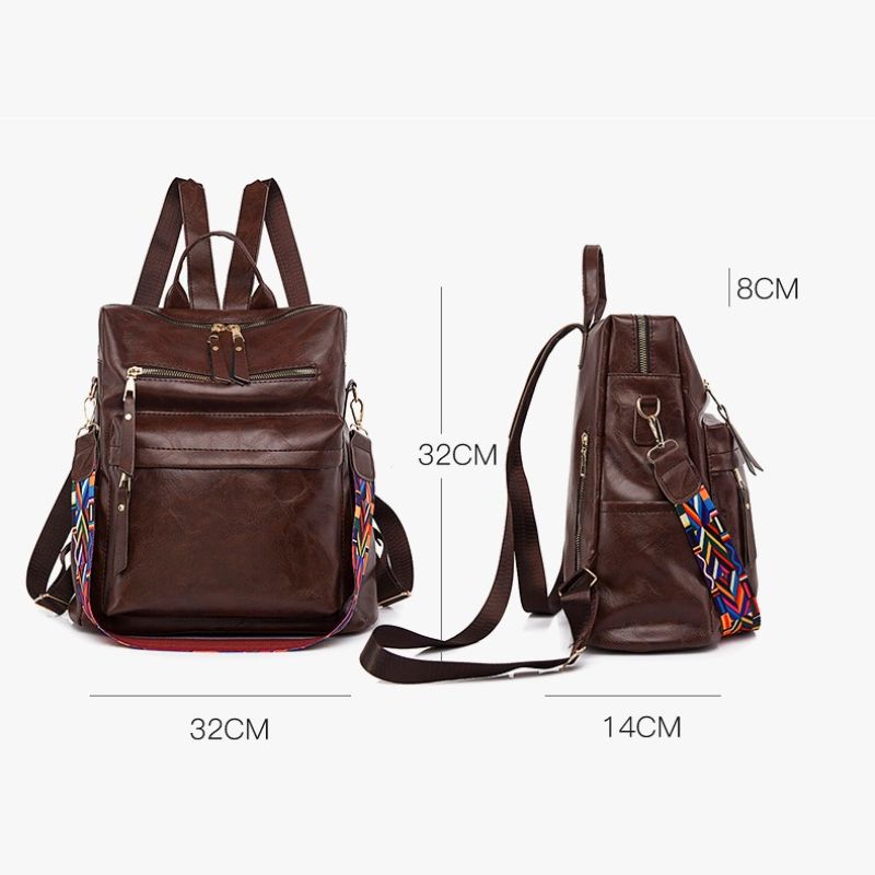 Mochila de Couro Sarela Placência